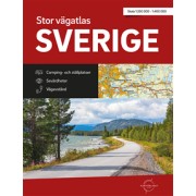 Stor vägatlas Sverige Kartförlaget A3 spiral